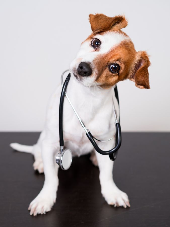 puppy with stethoscope